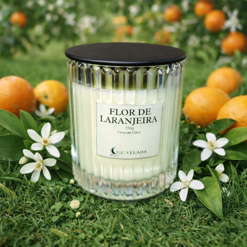 VELA AROMÁTICA 170G - FLOR DE LARANJEIRA