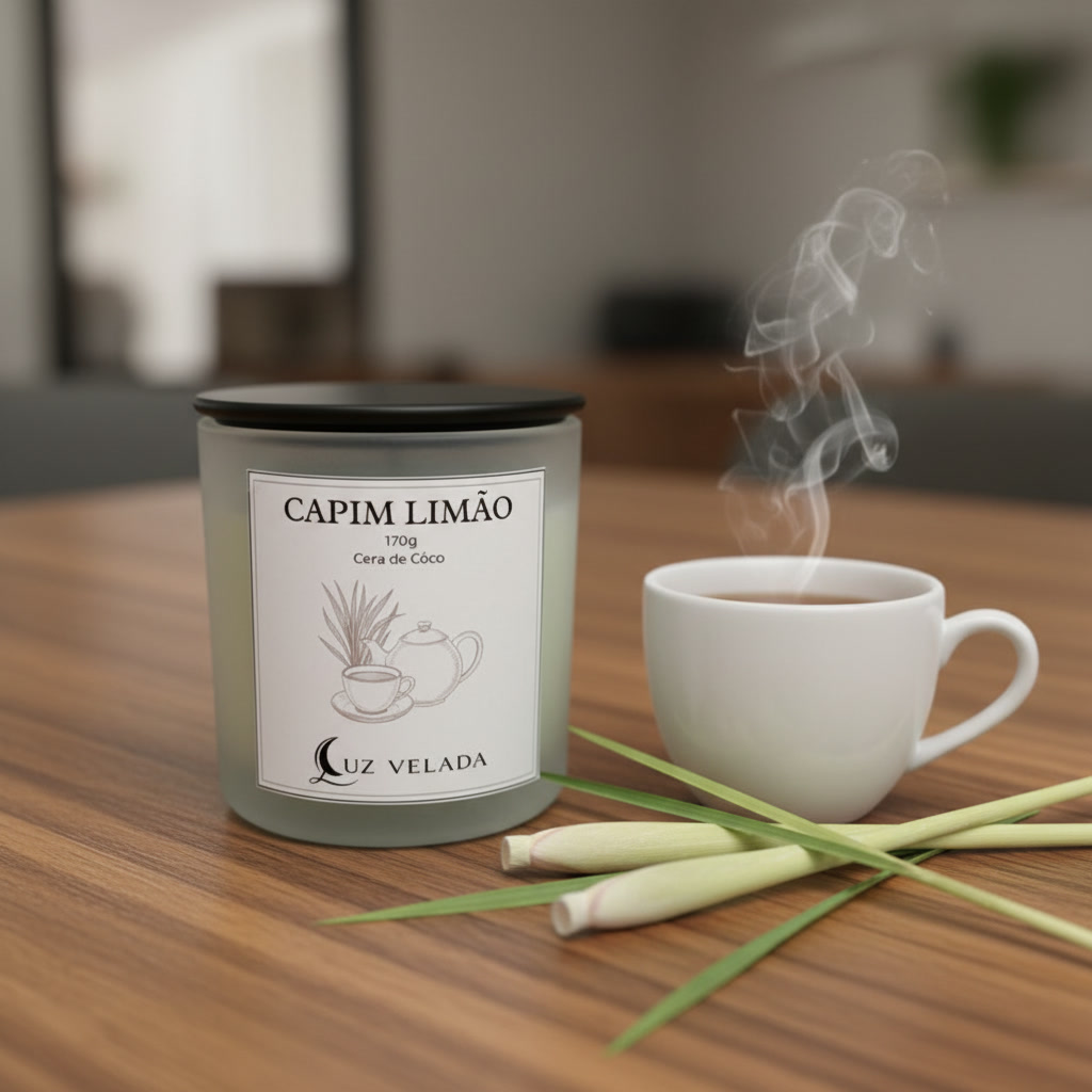 VELA AROMÁTICA 170G - CAPIM LIMÃO