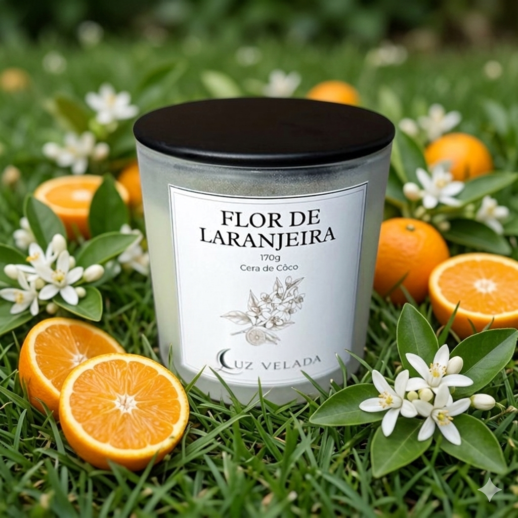 VELA AROMÁTICA 170G - FLOR DE LARANJEIRA