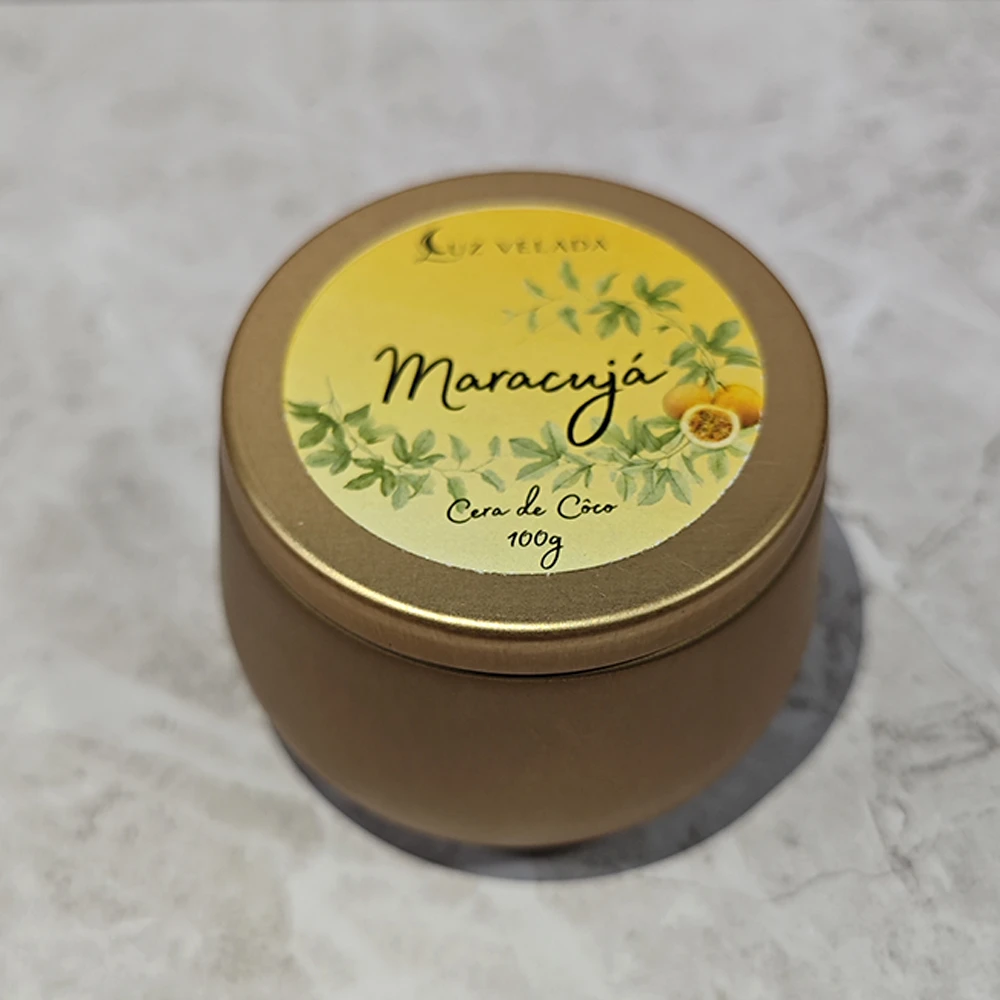 VELA AROMÁTICA 100G - MARACUJÁ