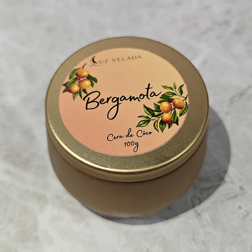 VELA AROMÁTICA 100G - BERGAMOTA