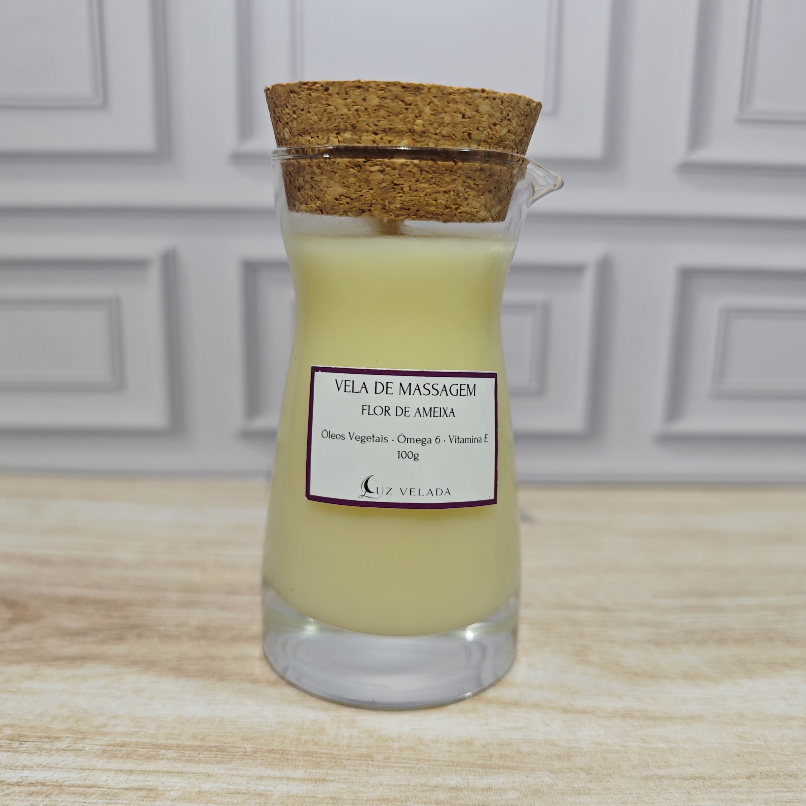 VELA DE MASSAGEM FLOR DE AMEIXA - 100G