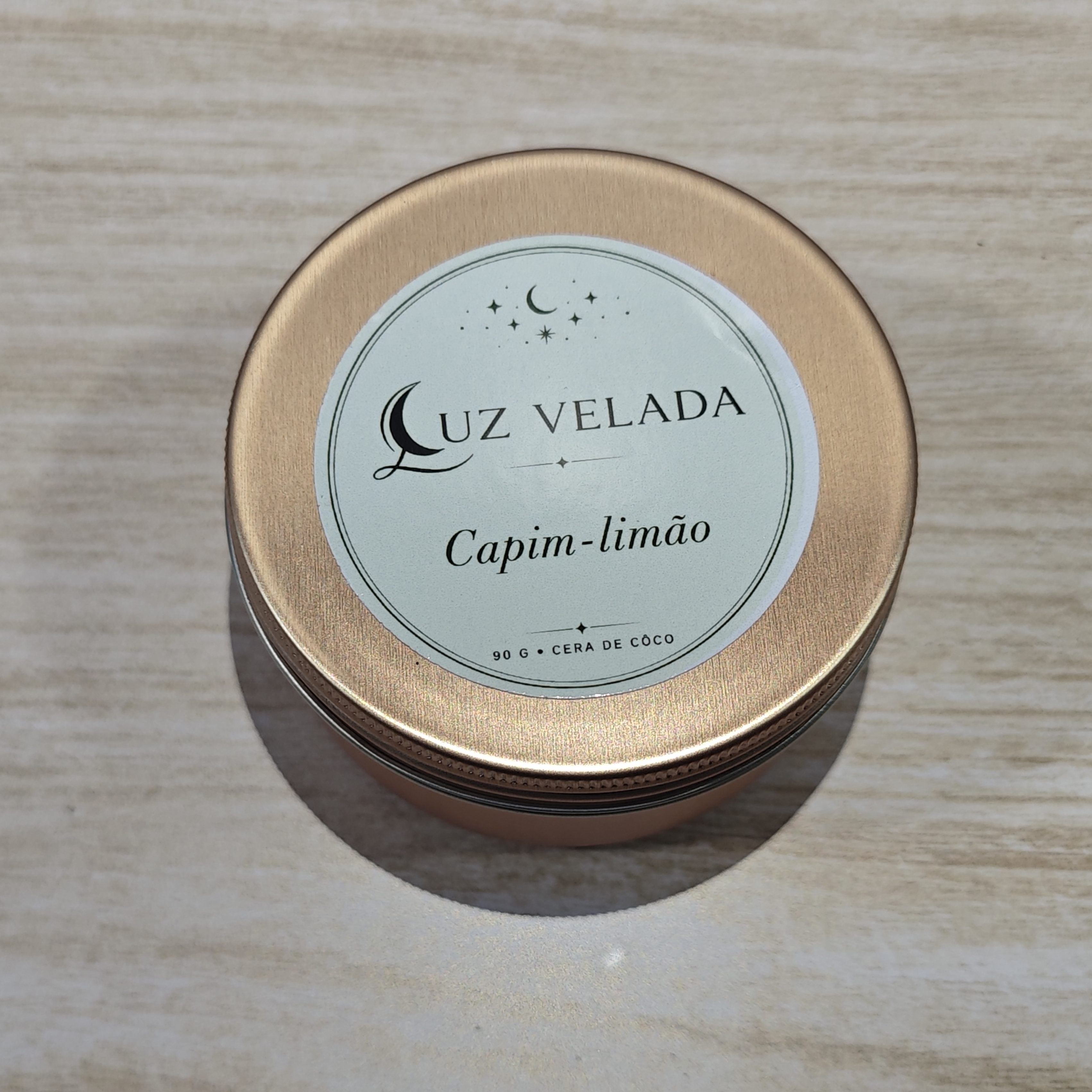 VELA AROMÁTICA 90G - CAPIM LIMÃO 
