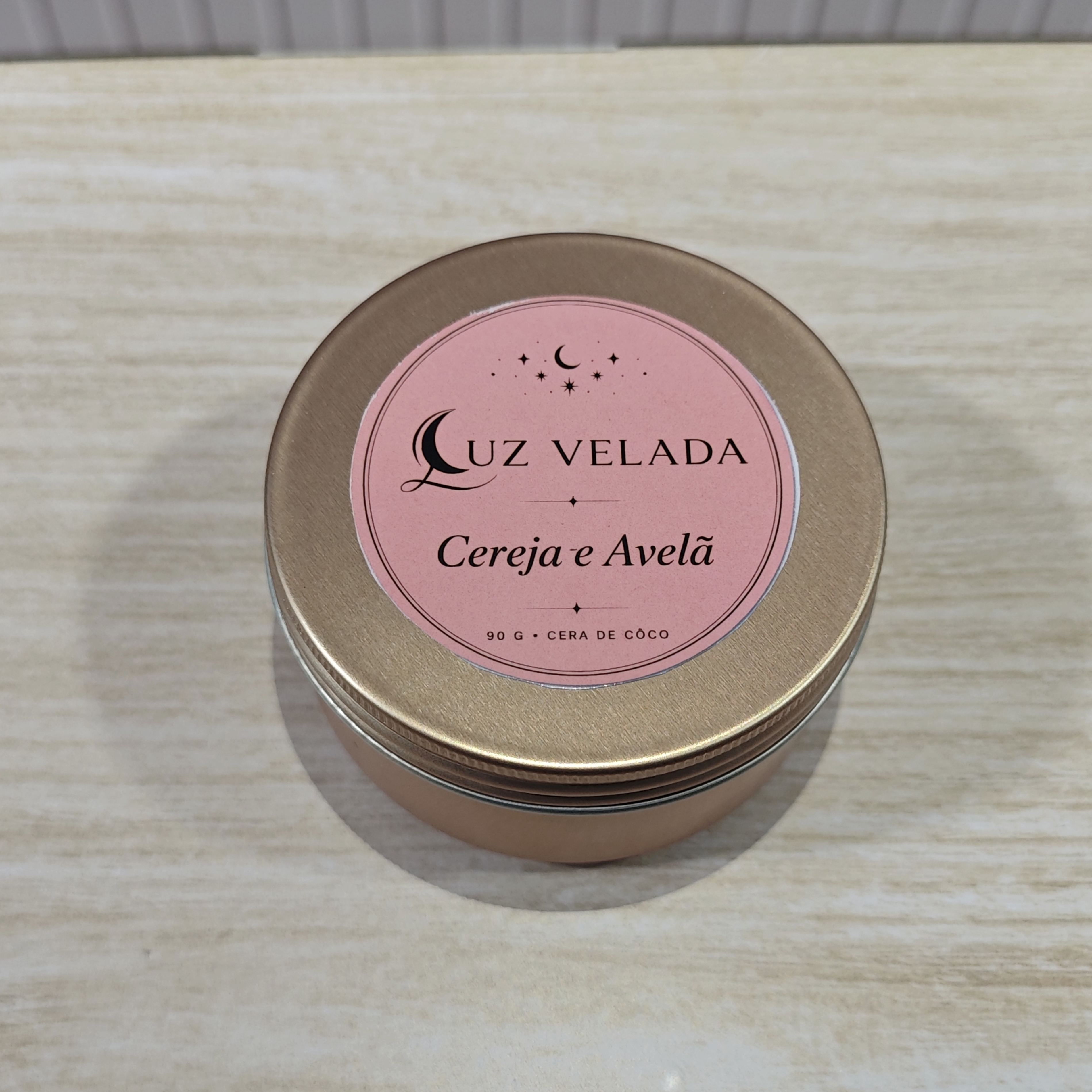 VELA AROMÁTICA 90G - CEREJA E AVELÃ 
