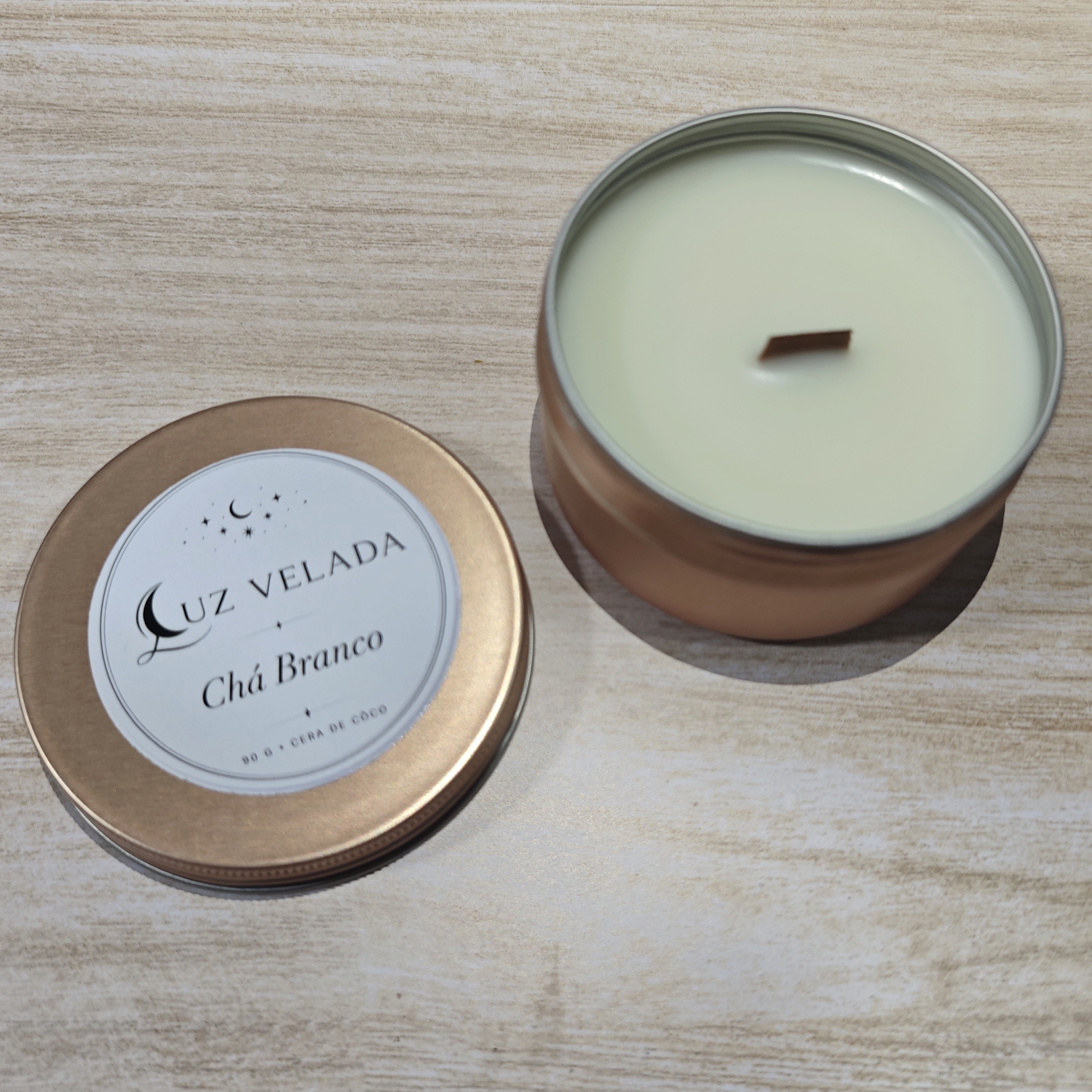 VELA AROMÁTICA 90G - CHÁ BRANCO 