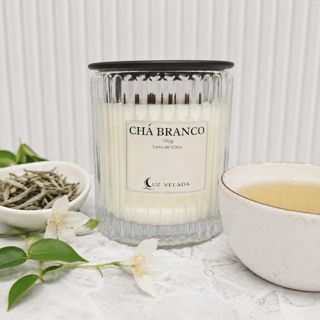VELA AROMÁTICA 170G - CHÁ BRANCO 
